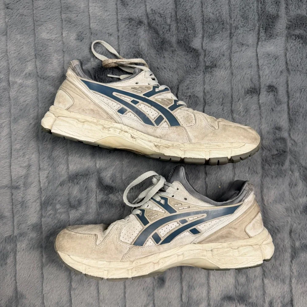ASICS Gel-Kayano 5 360 Cream Blue Mens Running Shoes 1201A067 Size 11.5
